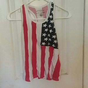 American flag tank top